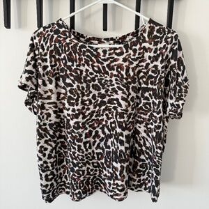 Cabi Leopard Print Tee #3414